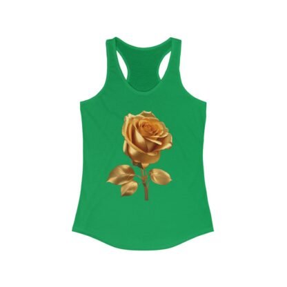 Gilded Rose Racerback Tank, Floral Workout Top, Summer Fashion, Gift for Her, Casual Chic, Yoga, Beachwear - Image 15