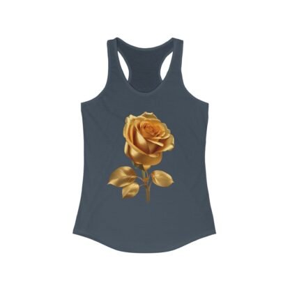 Gilded Rose Racerback Tank, Floral Workout Top, Summer Fashion, Gift for Her, Casual Chic, Yoga, Beachwear - Image 19