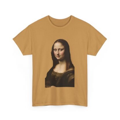 Mona Lisa Art Tee - Unisex Heavy Cotton Shirt, Graphic Tee, Art Lover Gift, Museum Tee, Casual Wear, Unique Art Apparel - Image 11